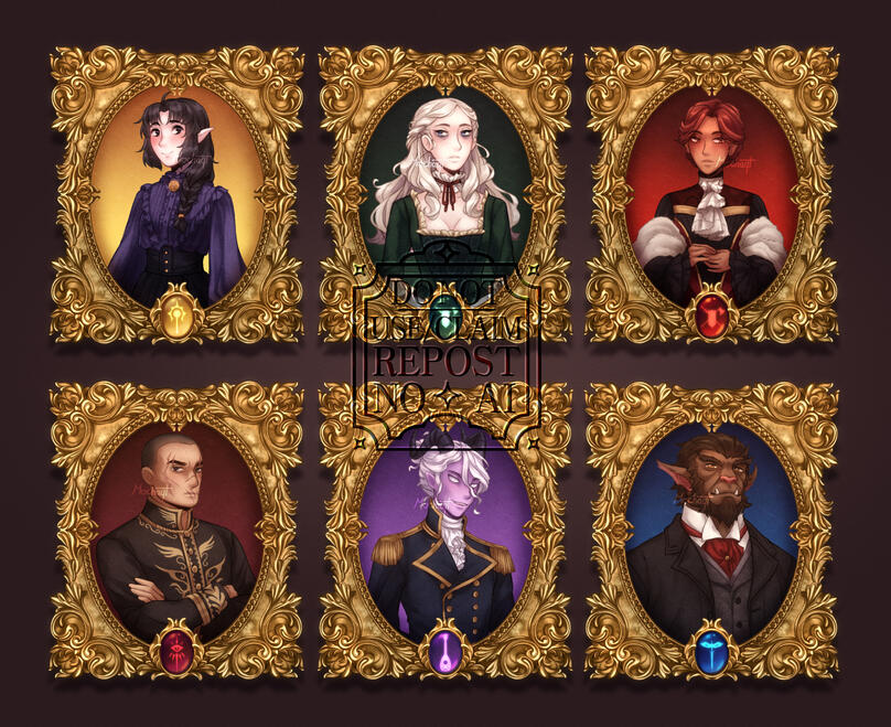 D&D Party - Framed Portraits D&D Party - Framed Portraits