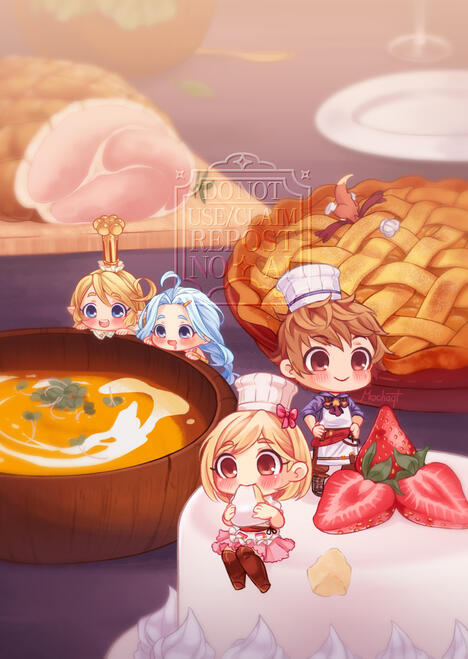 Granblue Fantasy Food Zine - Front Cover